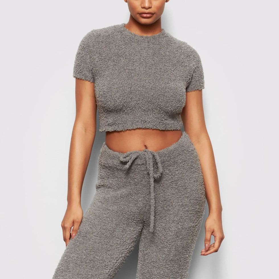 Cozy Knit Cropped T-Shirt
