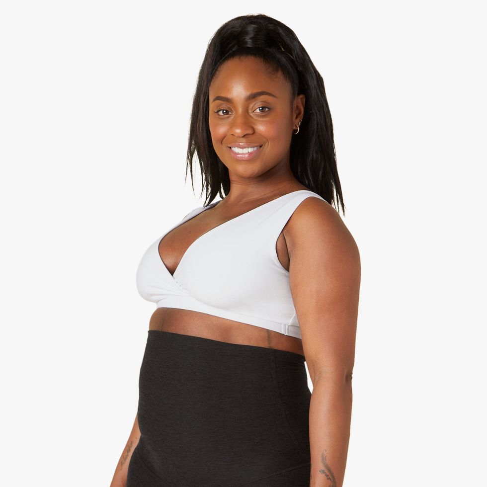 HOFISH Sports Nursing Bra Racerback High Impact with Thick Straps for Breastfeeding  Support During Pregnancy and Beyond White XL at  Women's Clothing  store