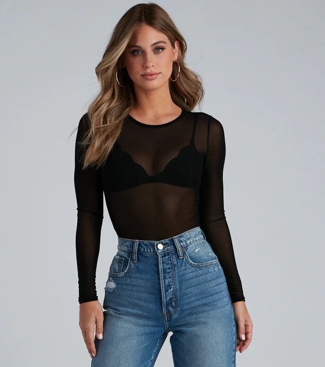 Love's A Mesh Bodysuit