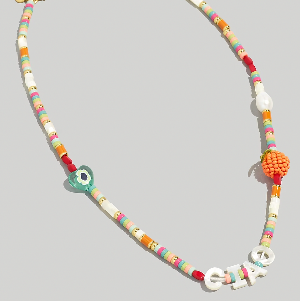 Freshwater Pearl Ciao Beaded Necklace Freshwater Pearl Ciao Beaded Necklace