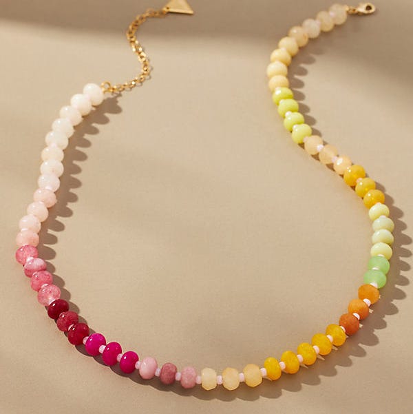 Rainbow Stone Necklace 