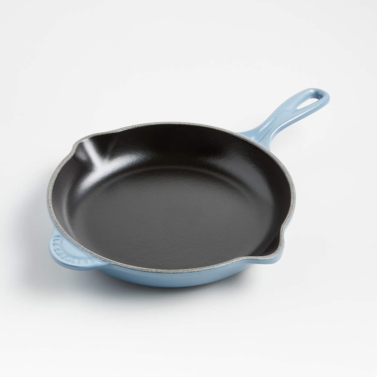 How To Clean Cast Iron In 2024 This Is The Only Way   1683579445 Le Creuset Classic 9 Chambray Blue Enameled Cast Iron Skillet 