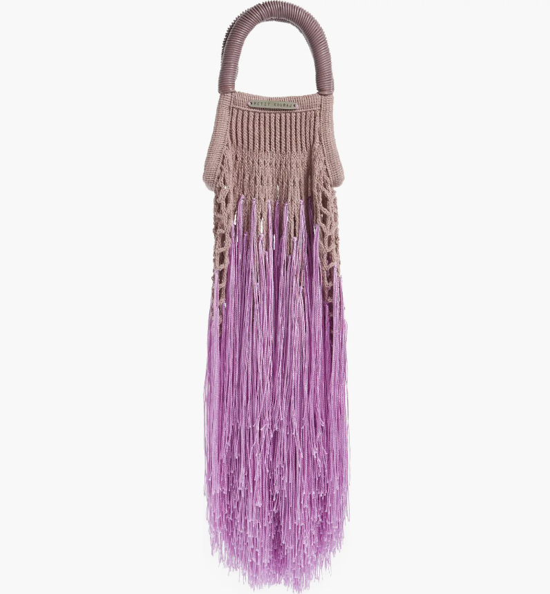 Mini Fringe Top Handle Bag