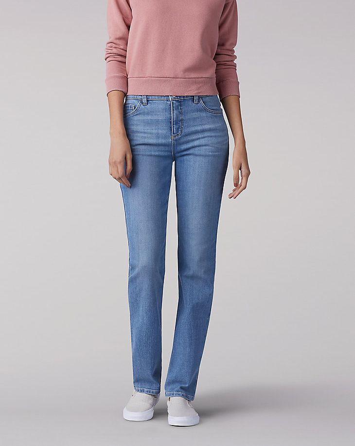 Instantly Slims Classic Fit Relaxed Straight-Leg Jeans