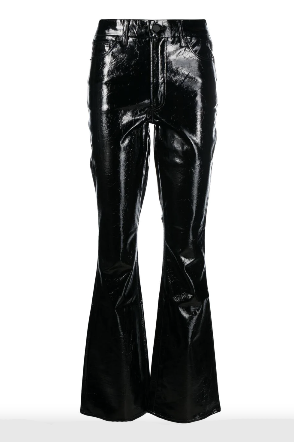 LIMITED COLLECTION Plus Size Black Faux Leather Flared Trousers