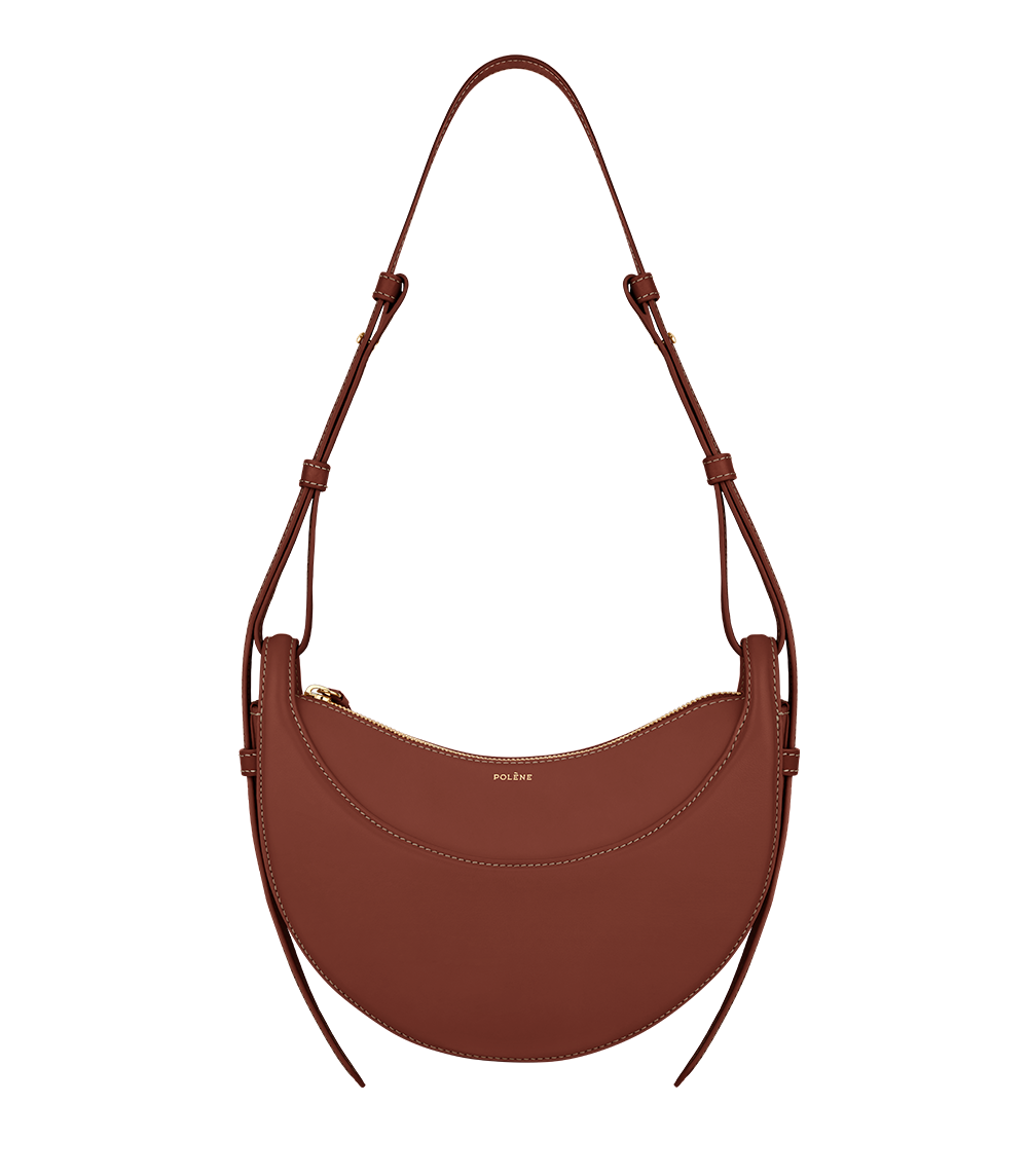 Lauren Saddle Bag | Black Pebble Grain Leather