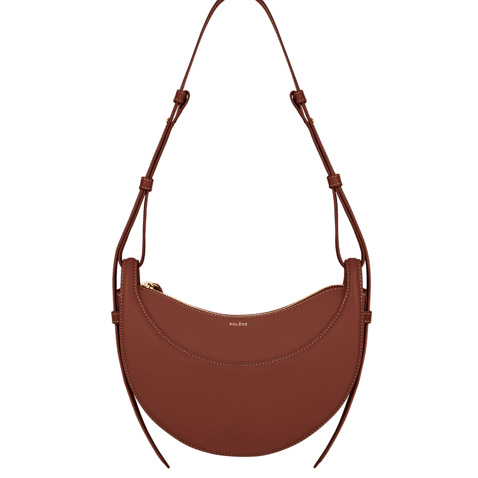 Crescent Leather Shoulder Bag