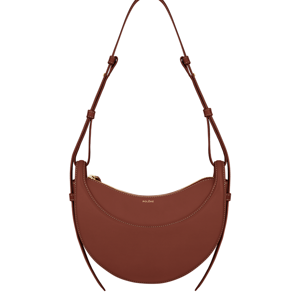 Crescent Leather Shoulder Bag