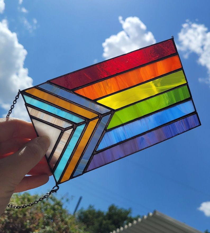 Pride Flag - hot Stained Glass - Rainbow