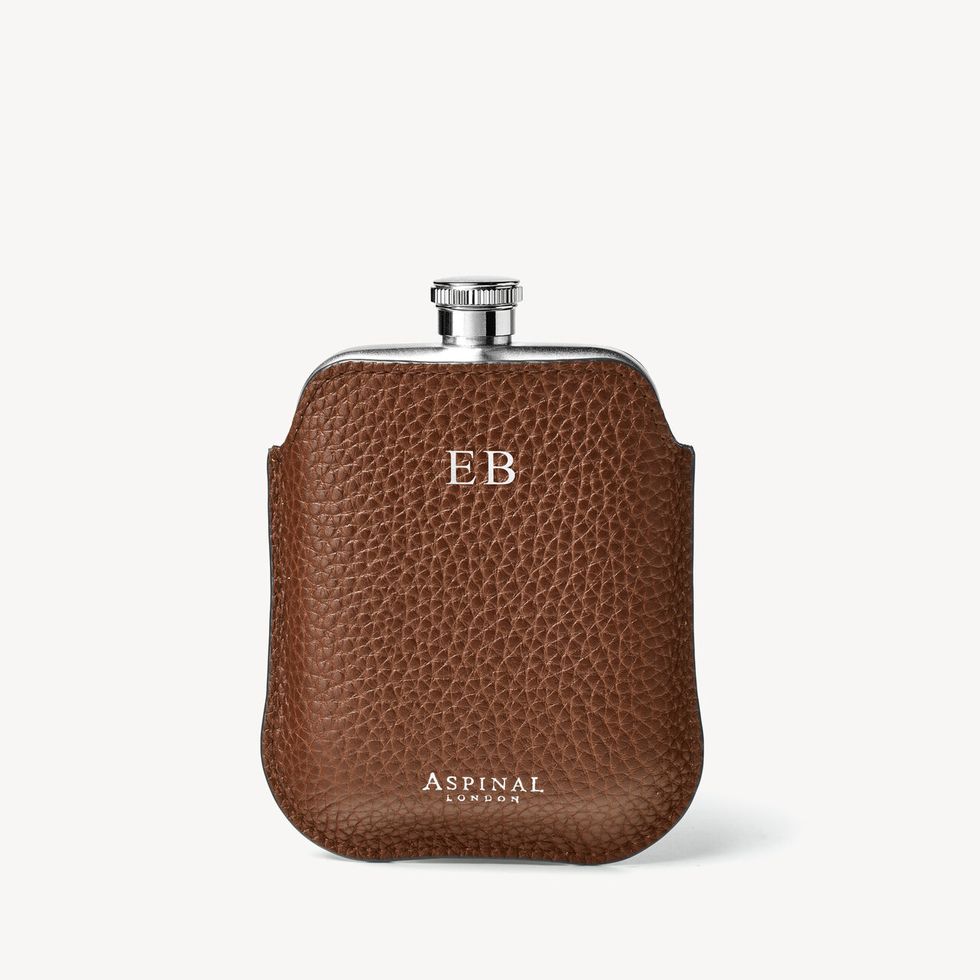 5oz Hip Flask with Leather Pouch