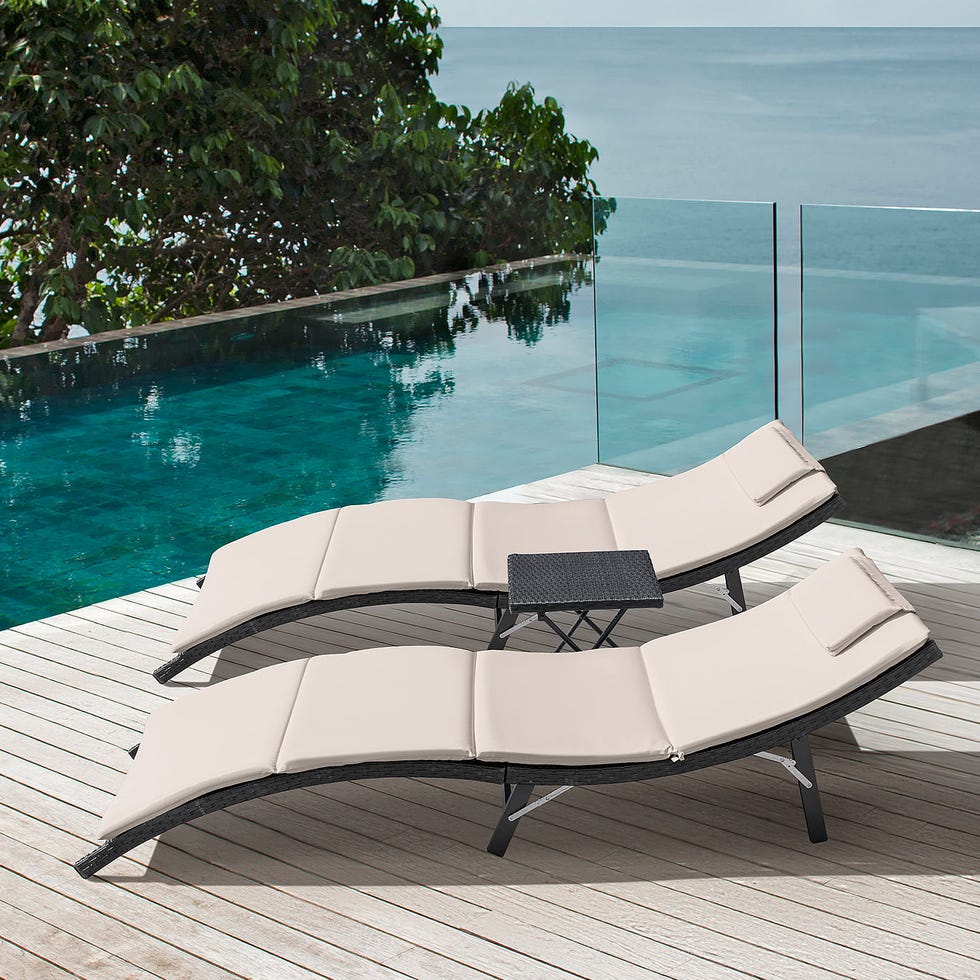 3-Piece Lounge Chaise Set 3-Piece Lounge Chaise Set
