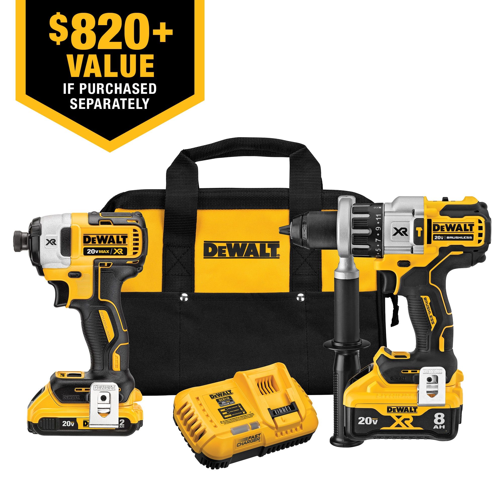 Dewalt seven discount tool combo kit