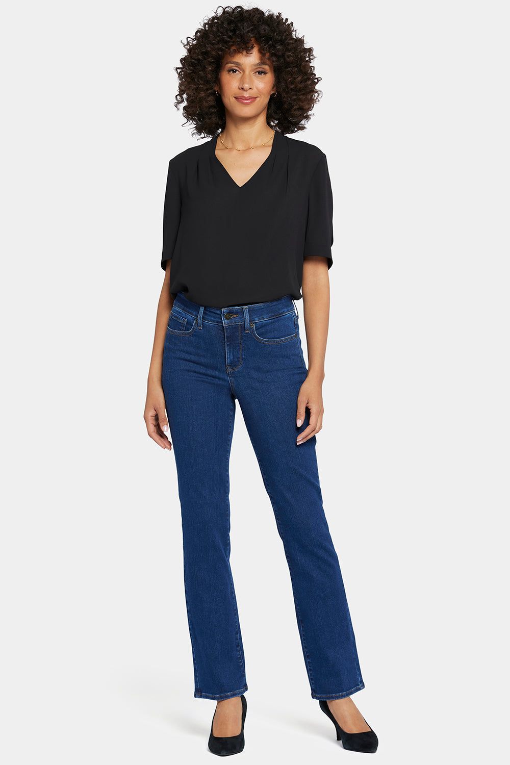 Best high waisted straight hot sale jeans