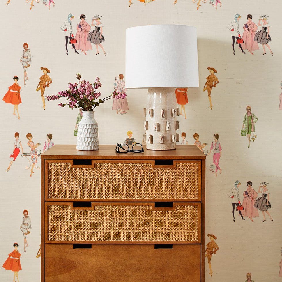 1960s Barbie Removable Wallpaper 1960s Barbie Removable Wallpaper