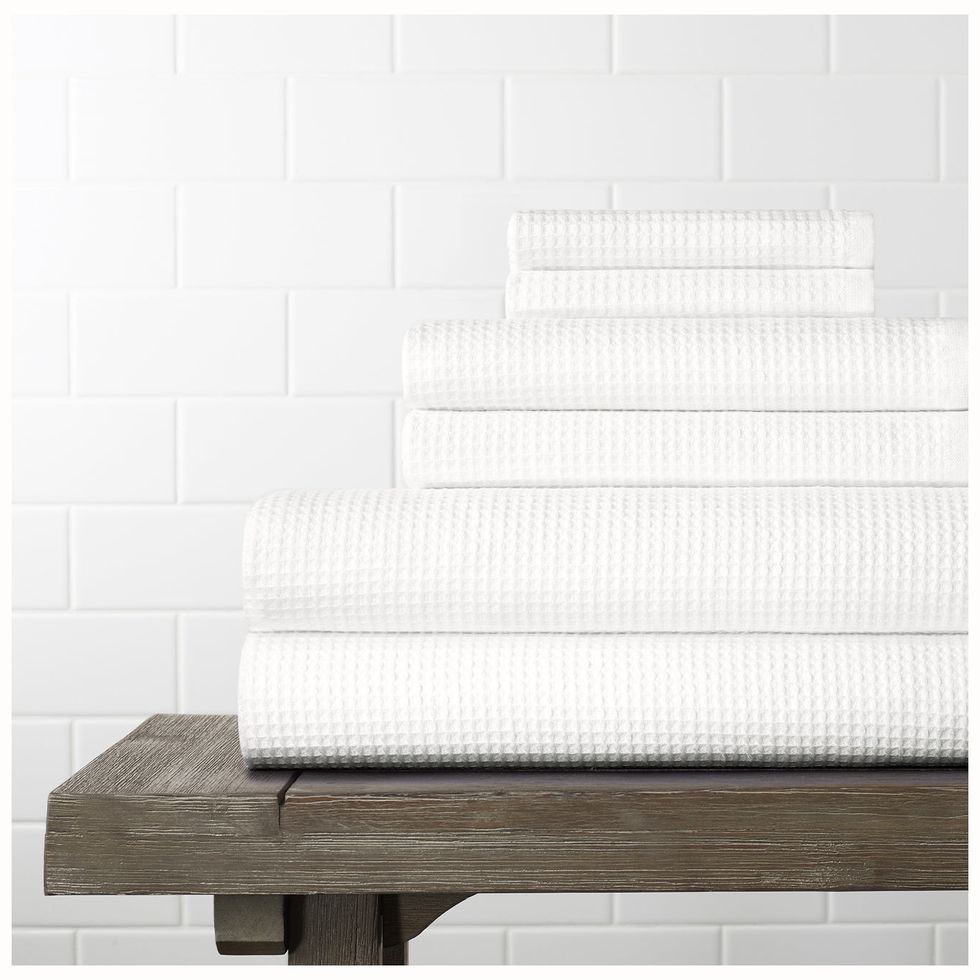 Waffle Terry Bath Towel Set