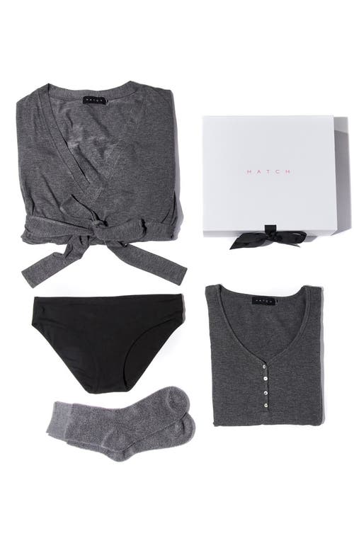 The Hatch to Hospital Maternity Gift Set in Charcoal at Nordstrom, Size Large