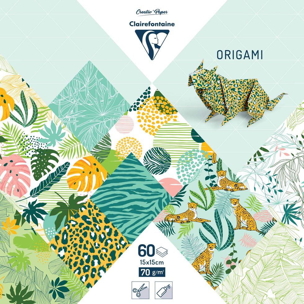 Clairefontaine Origami Paper (Pack of 60 Sheets) 