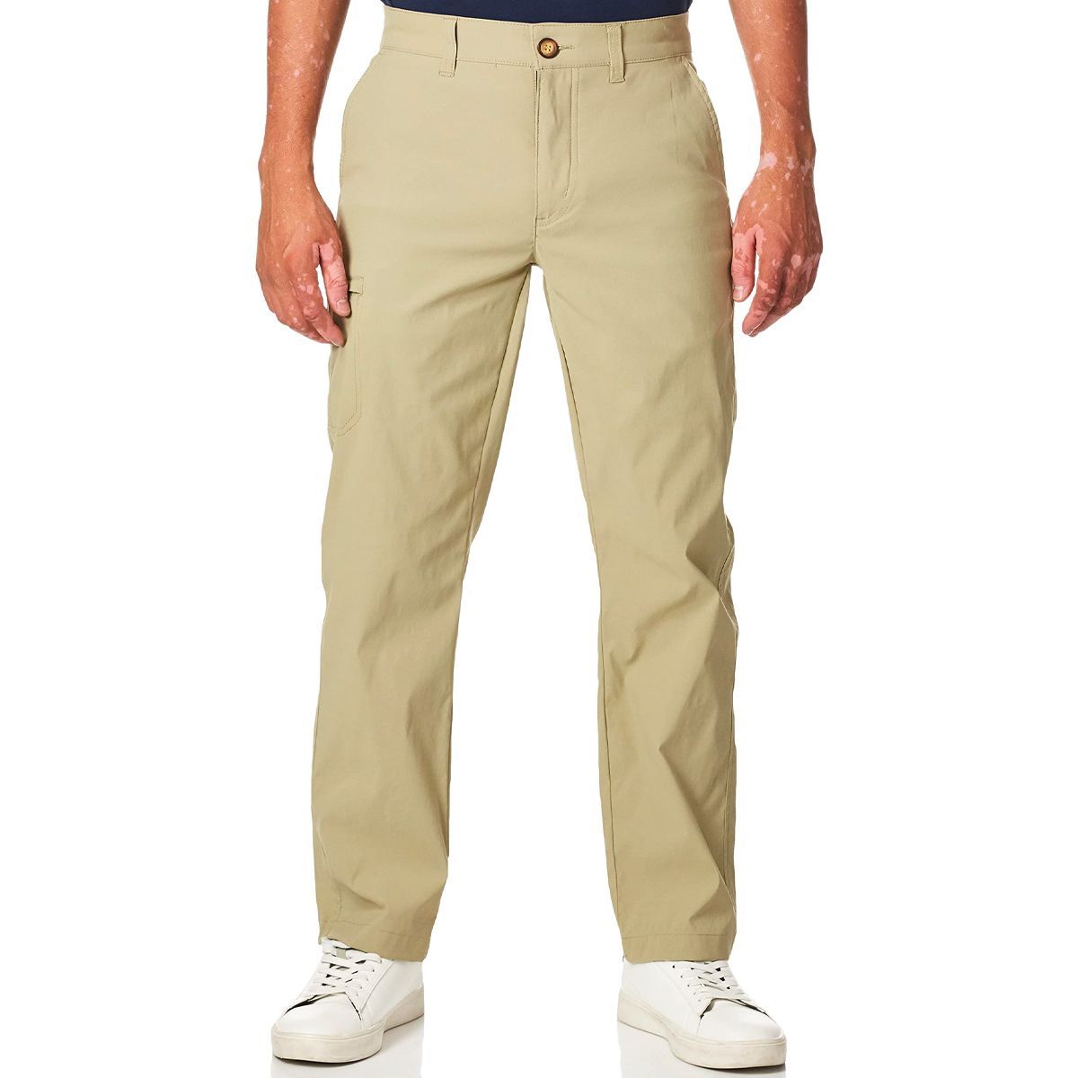 Dockers Wrinkle-Free Pants Comfort Khakis Pleated Relaxed Fit 478760001  Porcelain Khaki/Tan | DockersUSA