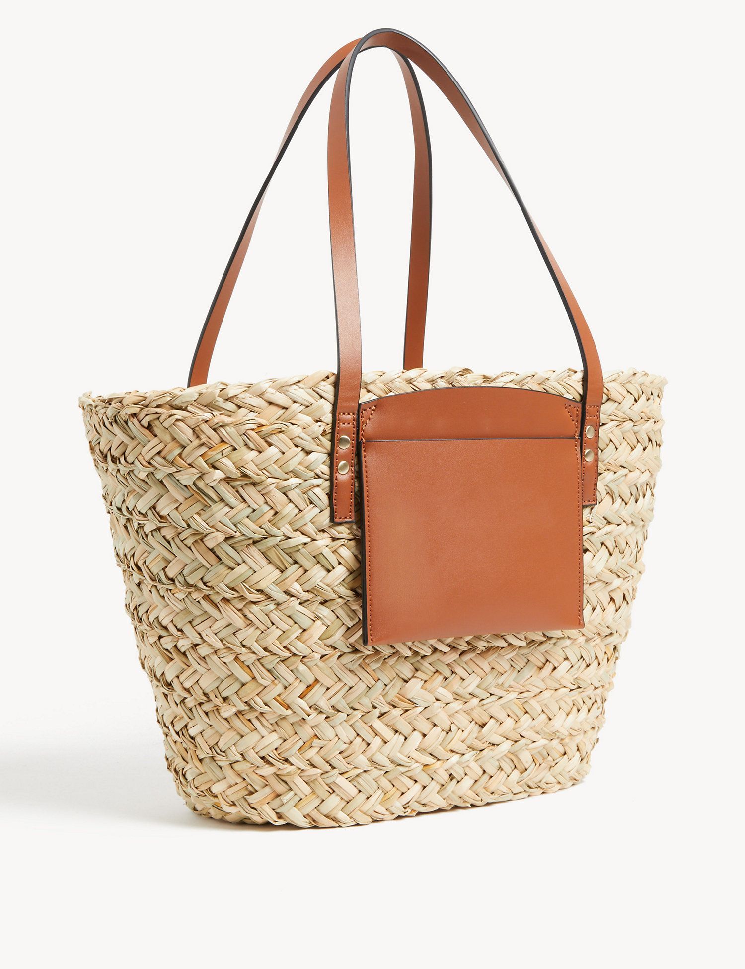 Straw best sale shopper bag