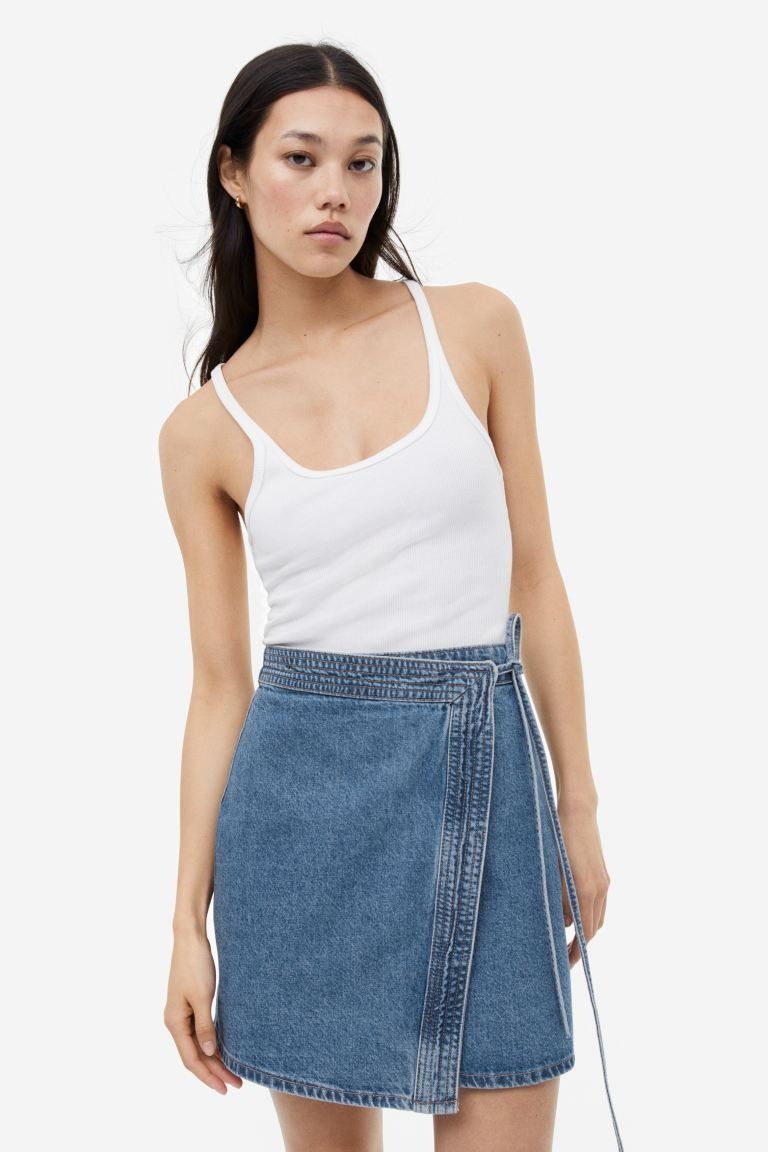 Festival outfit denim clearance skirt