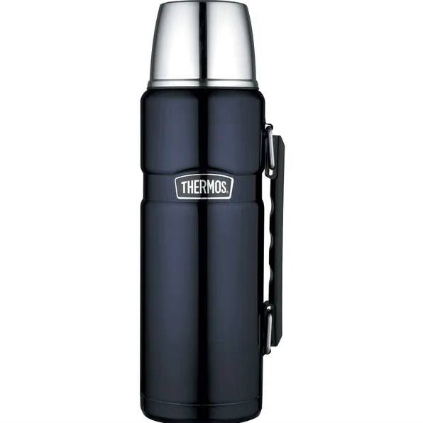 Thermos 1.2L Blue Stainless Steel Flask