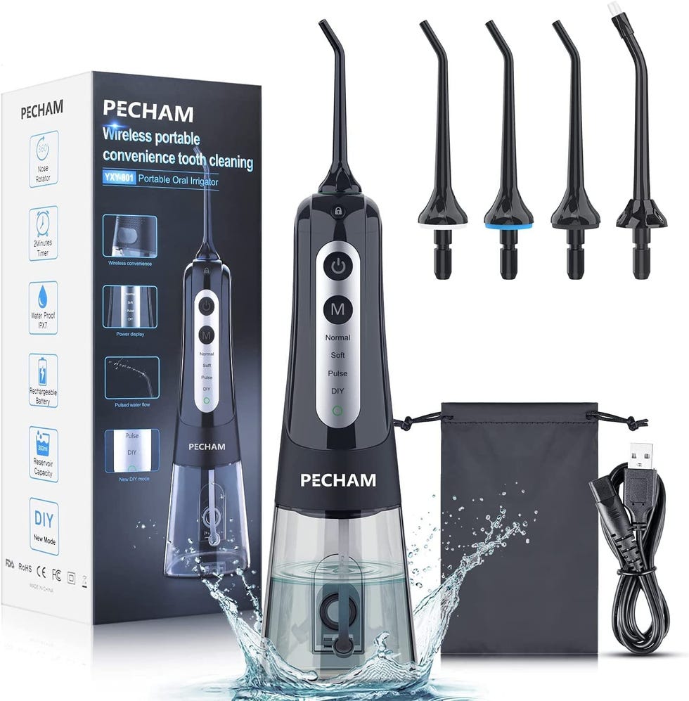 PECHAM Portable Water Dental Flosser IPX7