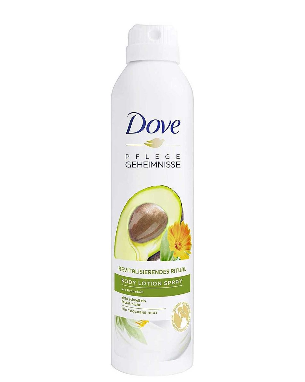 Dove Body Lotion Spray con aceite de aguacate (Pack de 6)