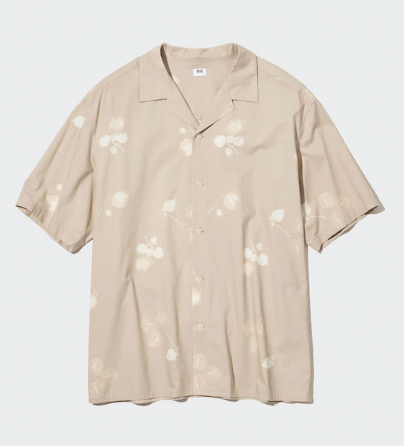 Open Collar Short Sleeve Shirt Open Collar Short Sleeve Shirt