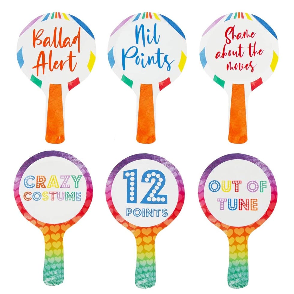Paletas de puntuación para Eurovision 