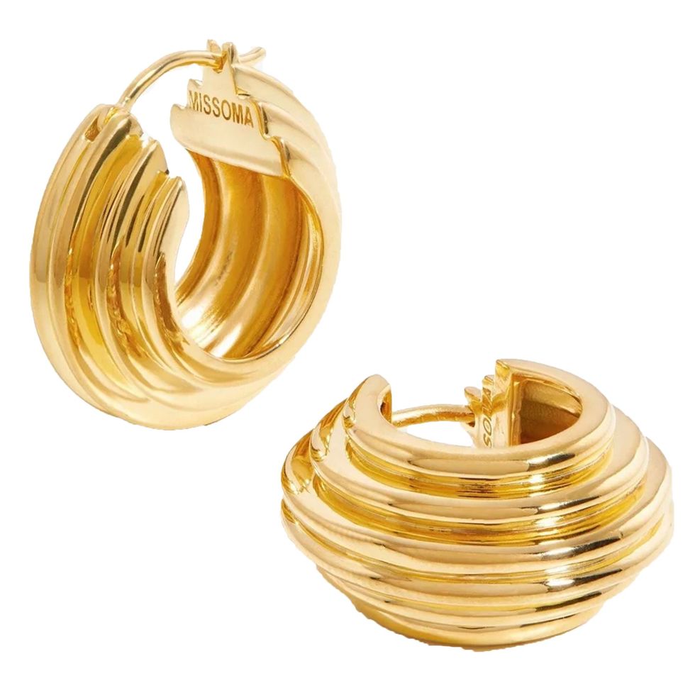 Missoma gold earrings 