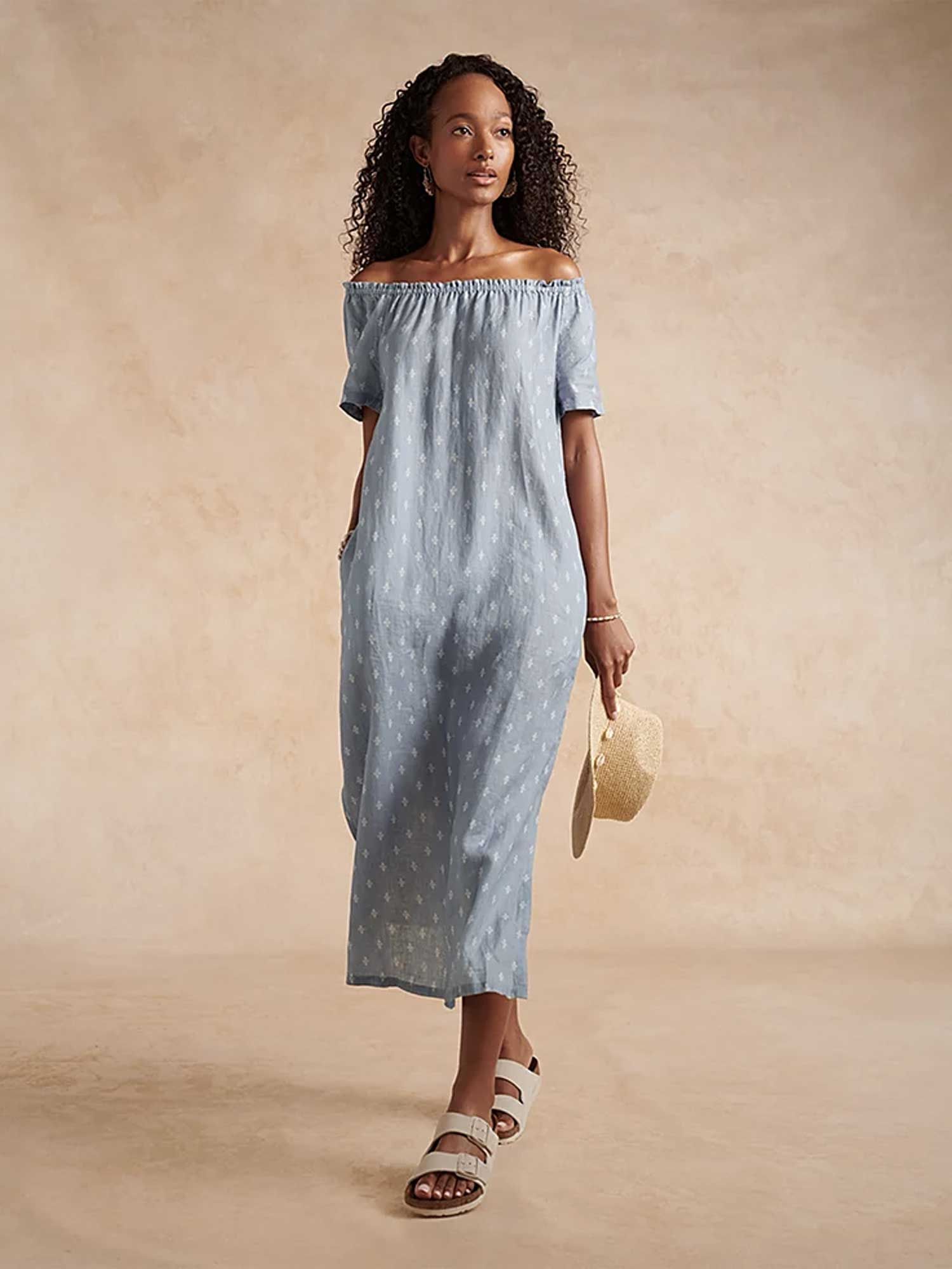 Linen white hotsell maxi dress