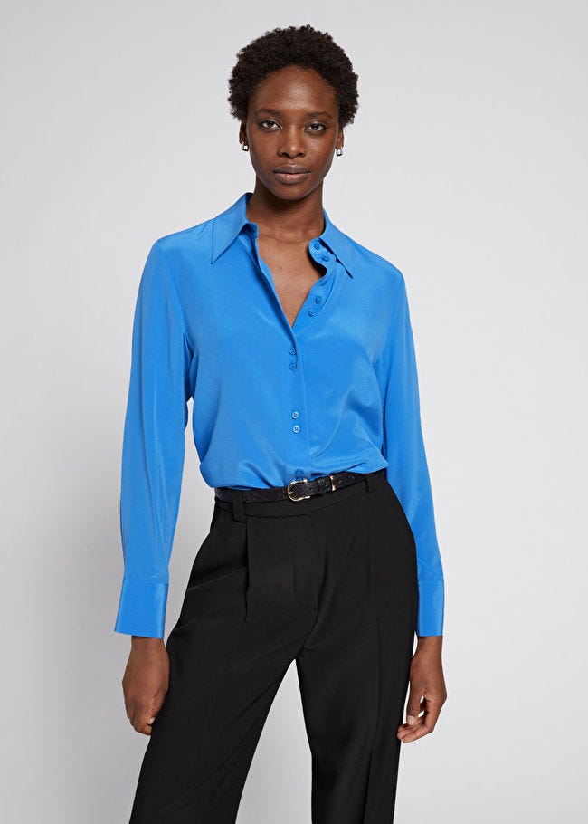 Mulberry Silk Buttoned Blouse