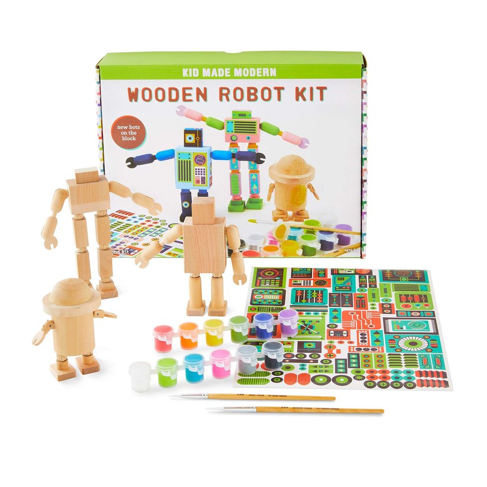 Wooden Robot Craft Kit