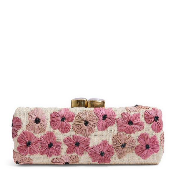 Wild Geranium Embroidered Clutch Wild Geranium Embroidered Clutch