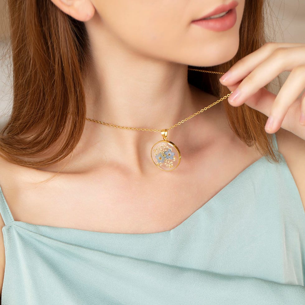 Pressed Flower Necklace