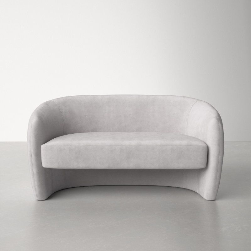 Round one seater online sofa