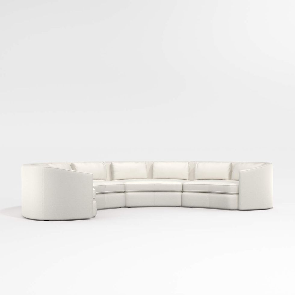Nouveau 4-Piece Curved Sectional Sofa