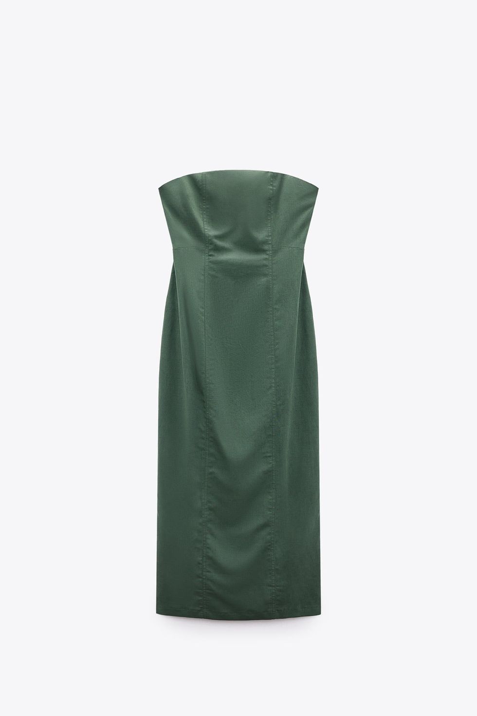 Strapless lined-blend dress