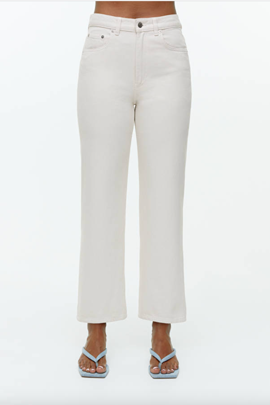 Jeans Lurus yang Dipotong Jeans Lurus yang Dipotong