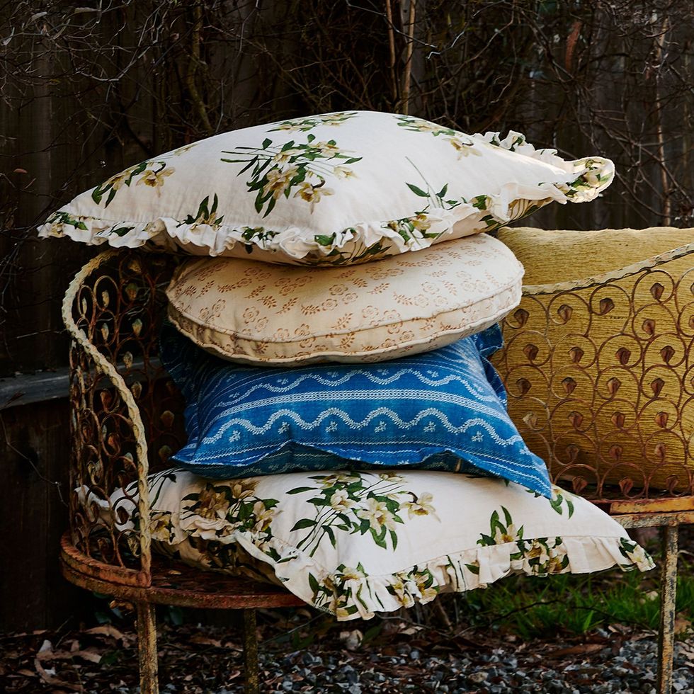 Printed Floral Pillow Covers
