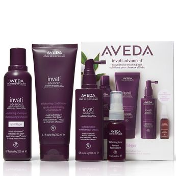 The treatment routine: Aveda Invati Advanced™ System Set Light