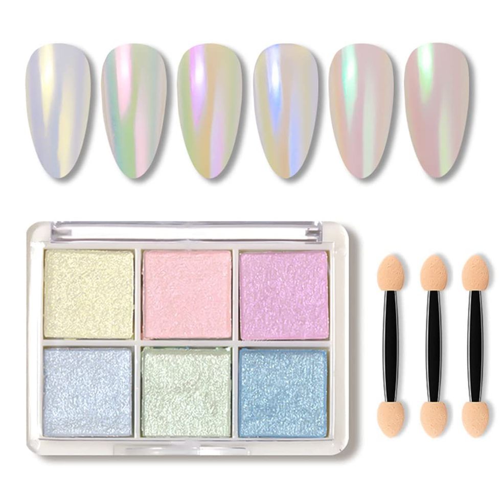 Chrome powder in 6 colors