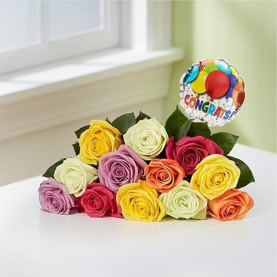Congratulations Assorted Roses Congratulations Assorted Roses
