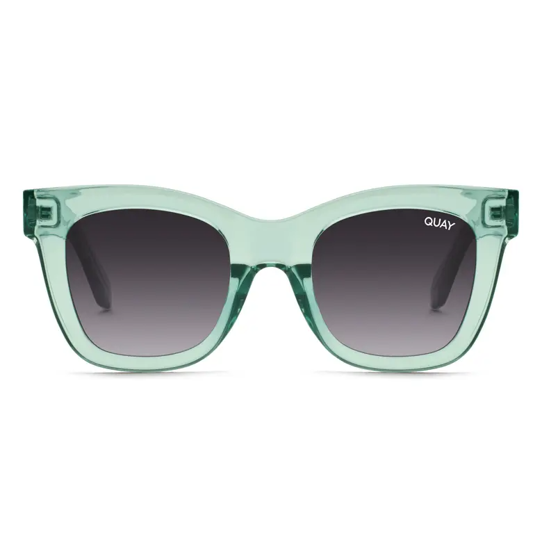 After Hours Mint Blue Oversized Square Sunglasses