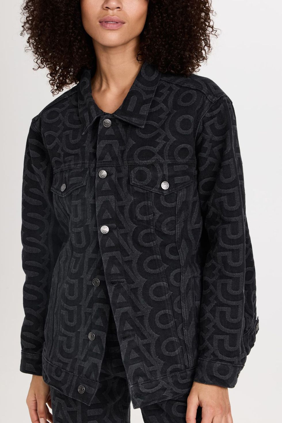 Marc Jacobs | Women Monogram Denim Jacket Black M