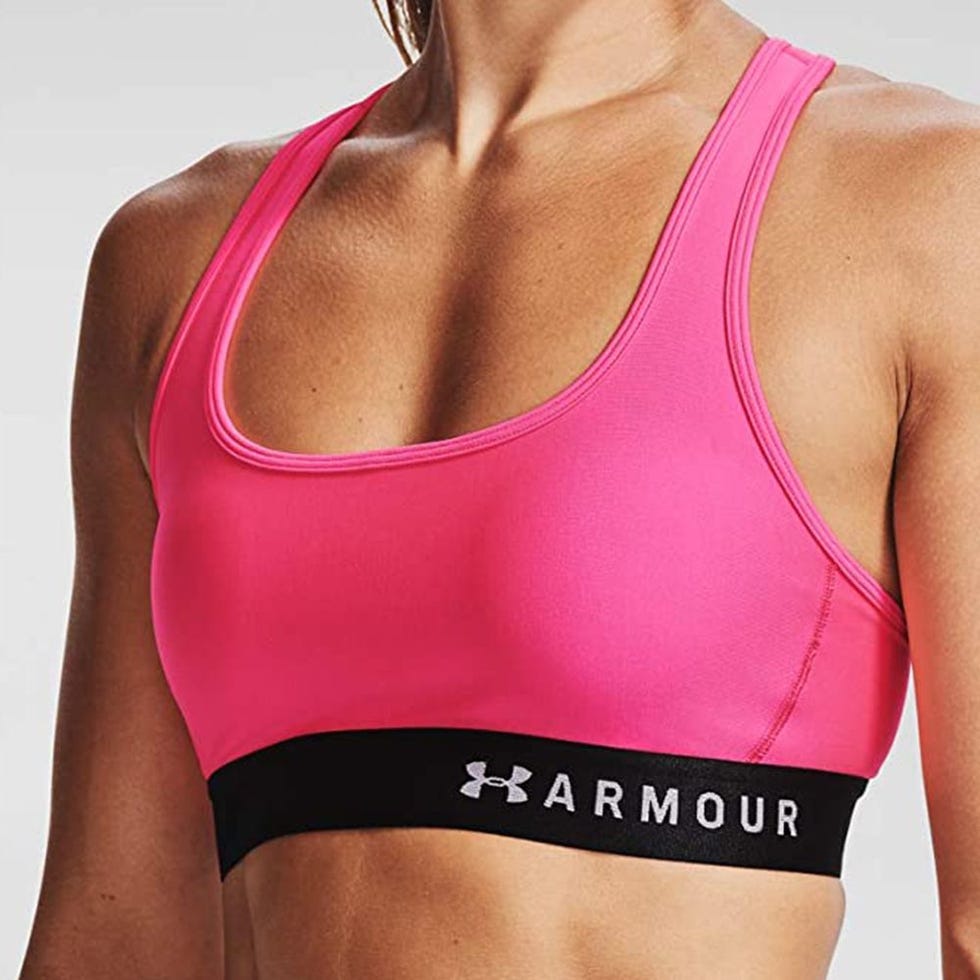 HeatGear Armour Mid Impact Crossback Sports Bra