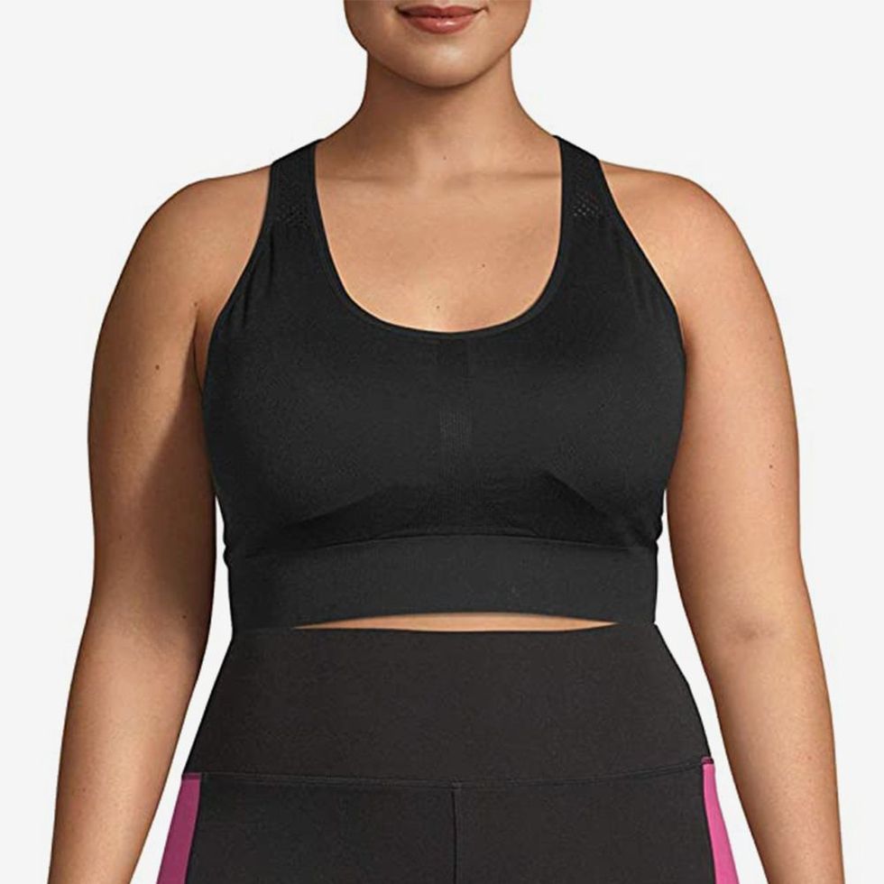 Women's Longline Sports Bra Wirefree Padded Medium Support Yoga Bras Gym  Running Workout Tank Tops-Rose Red-XS - Sports Bras