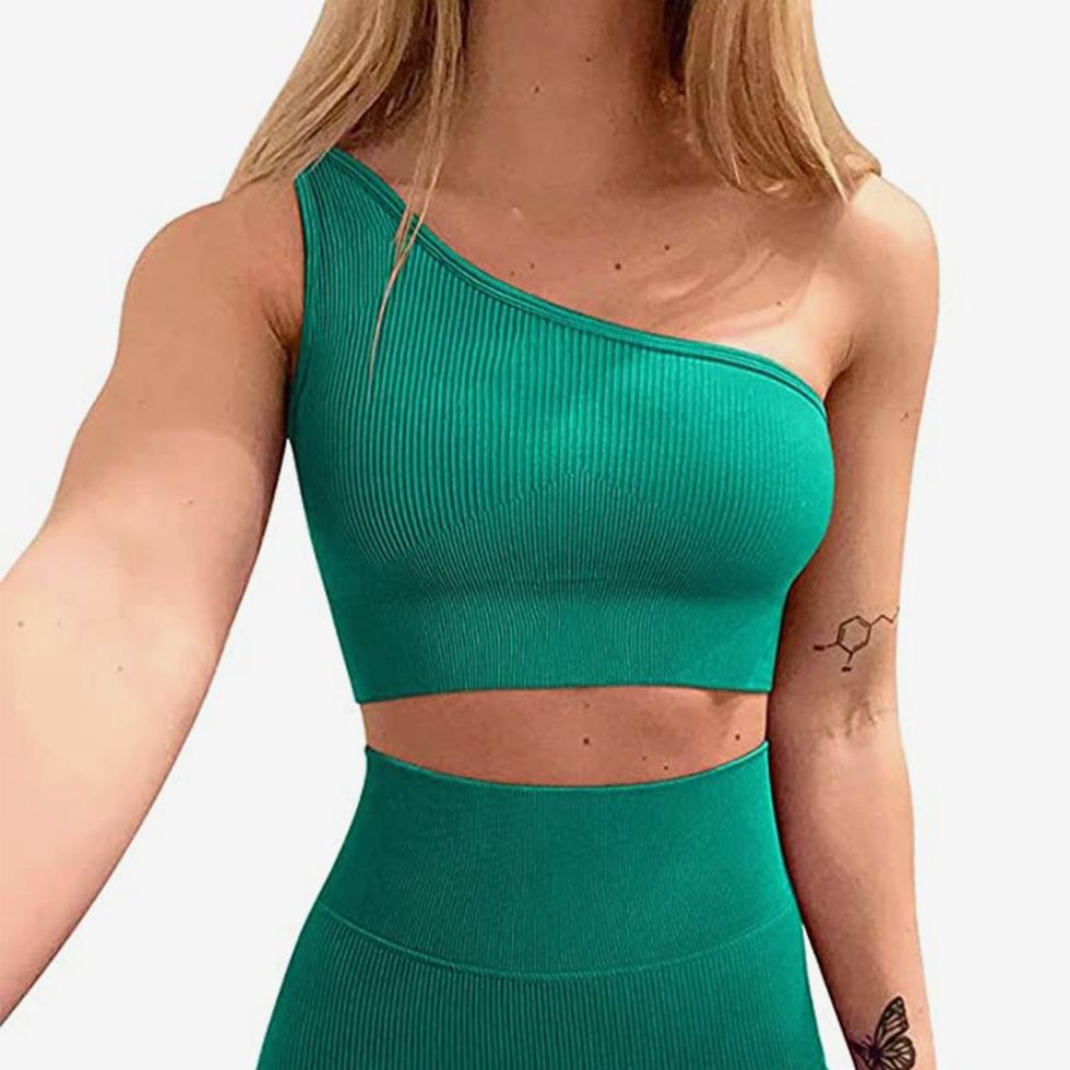 Green Bra Top See Thru Bra Womens Bras Multipack Women's Sports Bra Padded  Workout Set Crop Tank Tops Bralette Ribbed : : Fashion