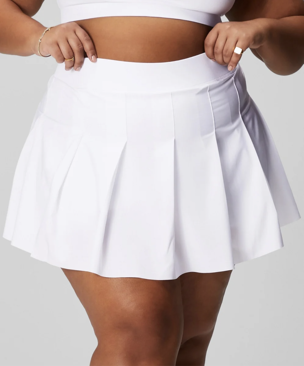 Pleated Skirt With Built-In Short