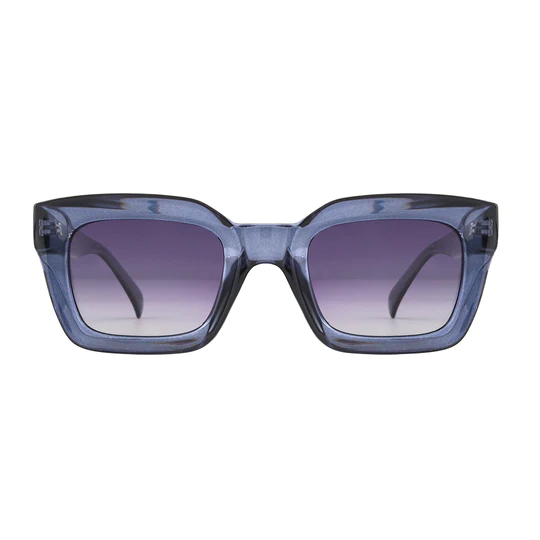 Delphi Blue Sunglasses with Gradient Smoky Lens